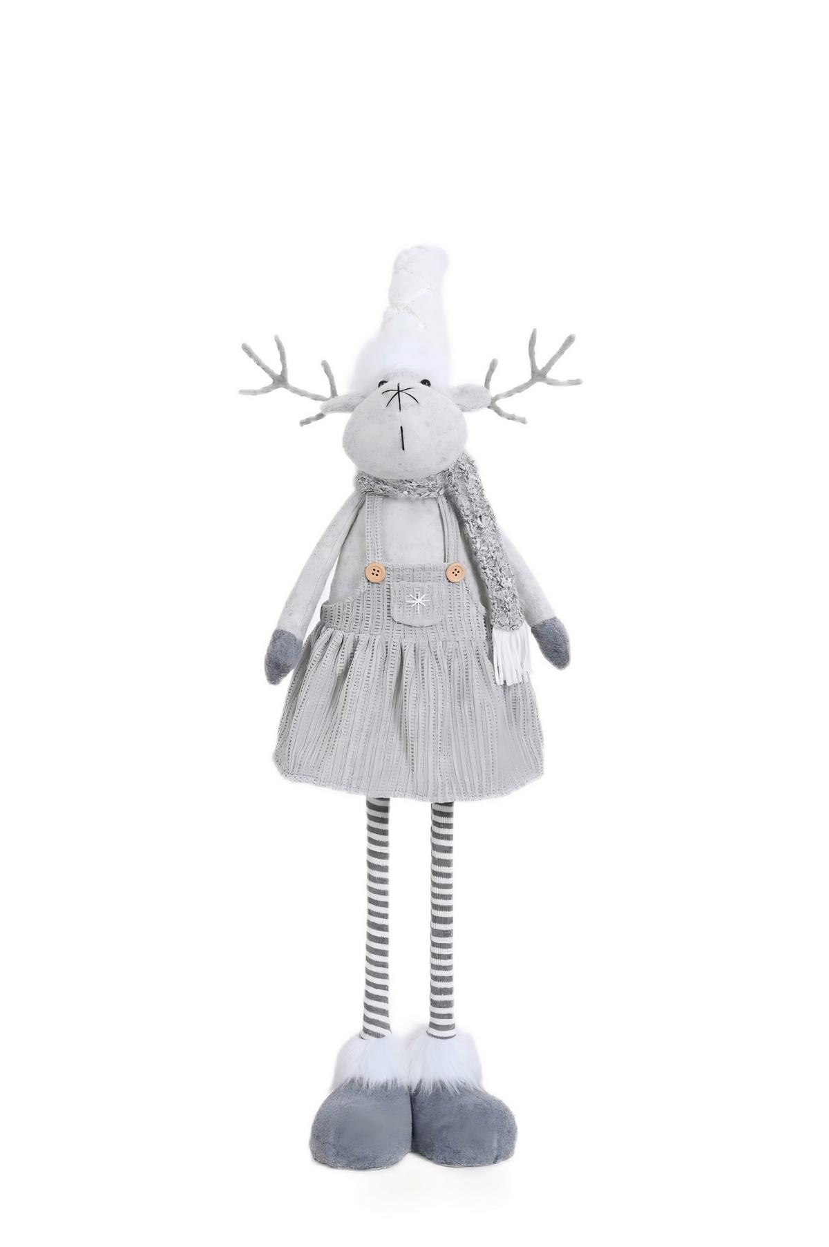 Spiriduș Bella cca. 90 cm - alb/gri, Konventionell, textil (24/14/90cm) - Mömax
