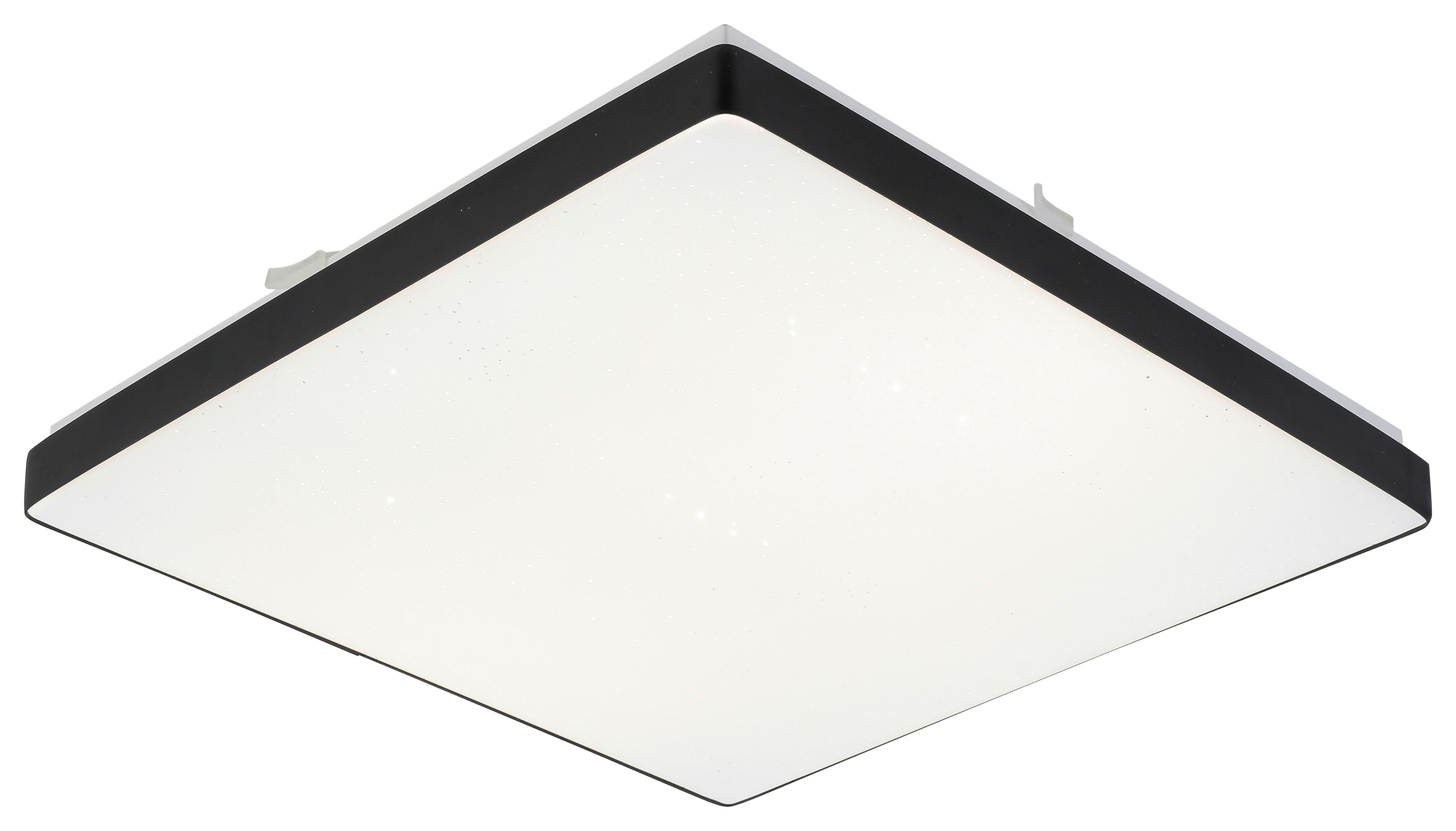Stropna Led-svetilka Jannek, Zatemnitvena, 22 W - črna, Moderno, kovina/umetna masa (33/33/5cm) - Premium Living