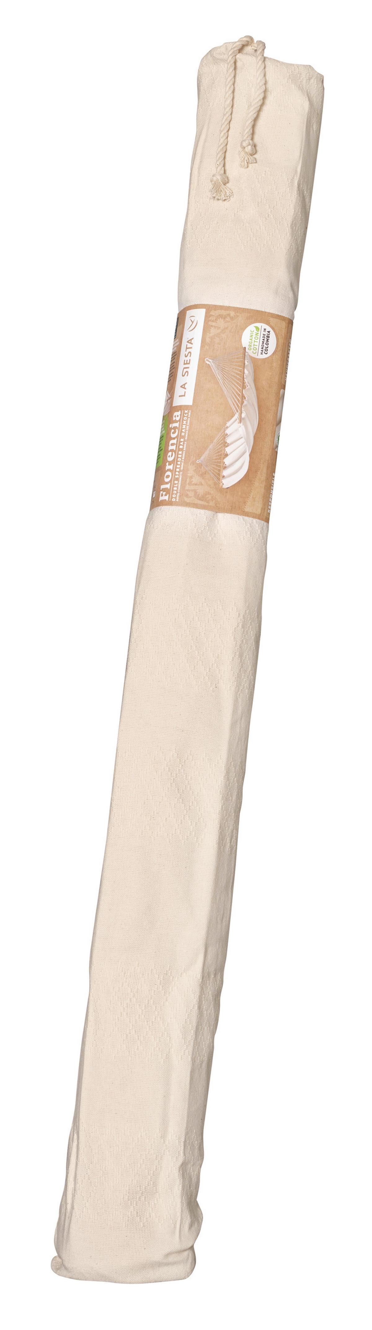 Hängematte Double Bar Hammock Echtholz Weiß - Weiß, KONVENTIONELL, Holz/Textil (160/350cm) - La Siesta