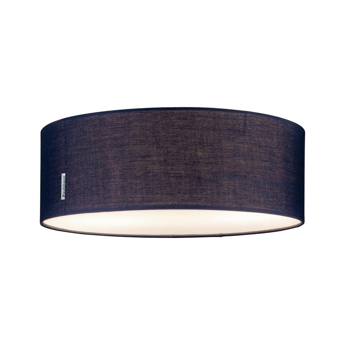 Deckenleuchte Mari in Dunkelbraun max. 20 Watt - Dunkelblau, Basics, Textil (38/13cm) - Paulmann