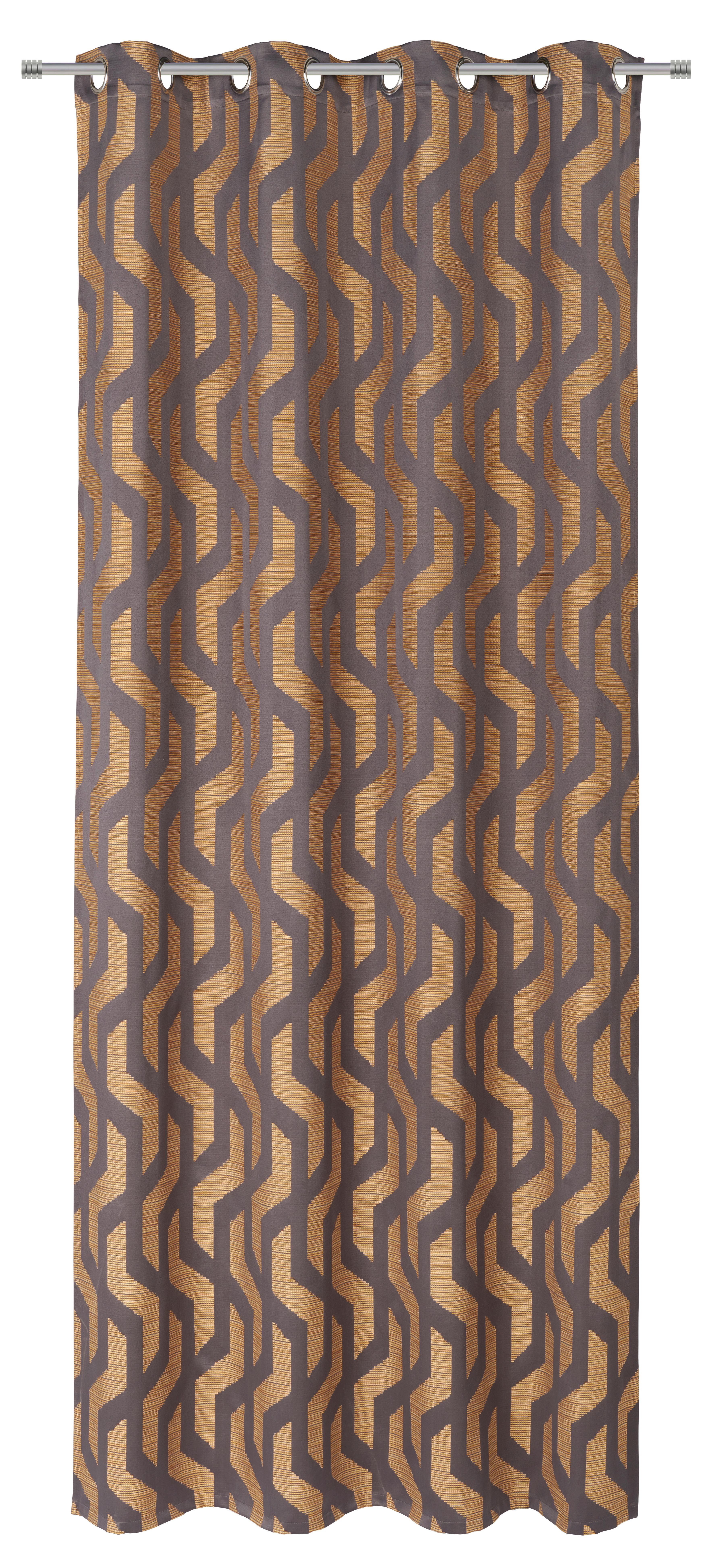 ZASŁONA NA PRZELOTKACH ALONSO - żółty, Design, tkanina (140/260cm) - Dieter Knoll