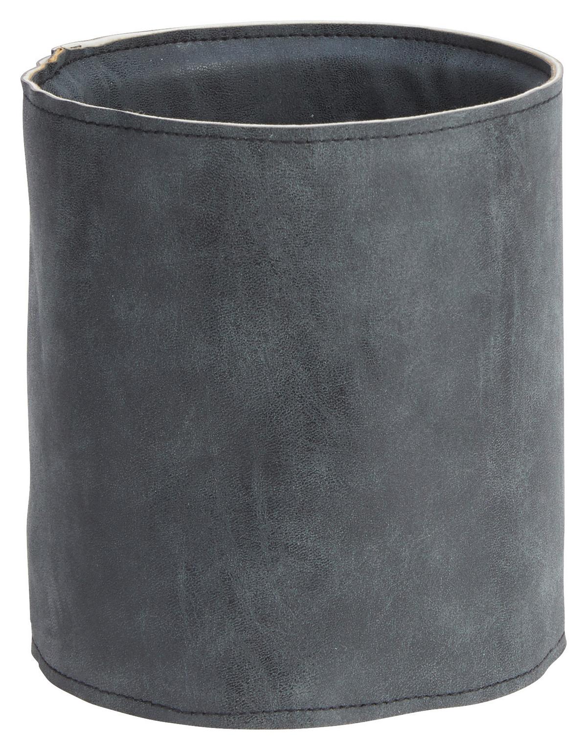 Kaspó Mette - S - szürke, műanyag/textil (12,5/14cm) - Modern Living