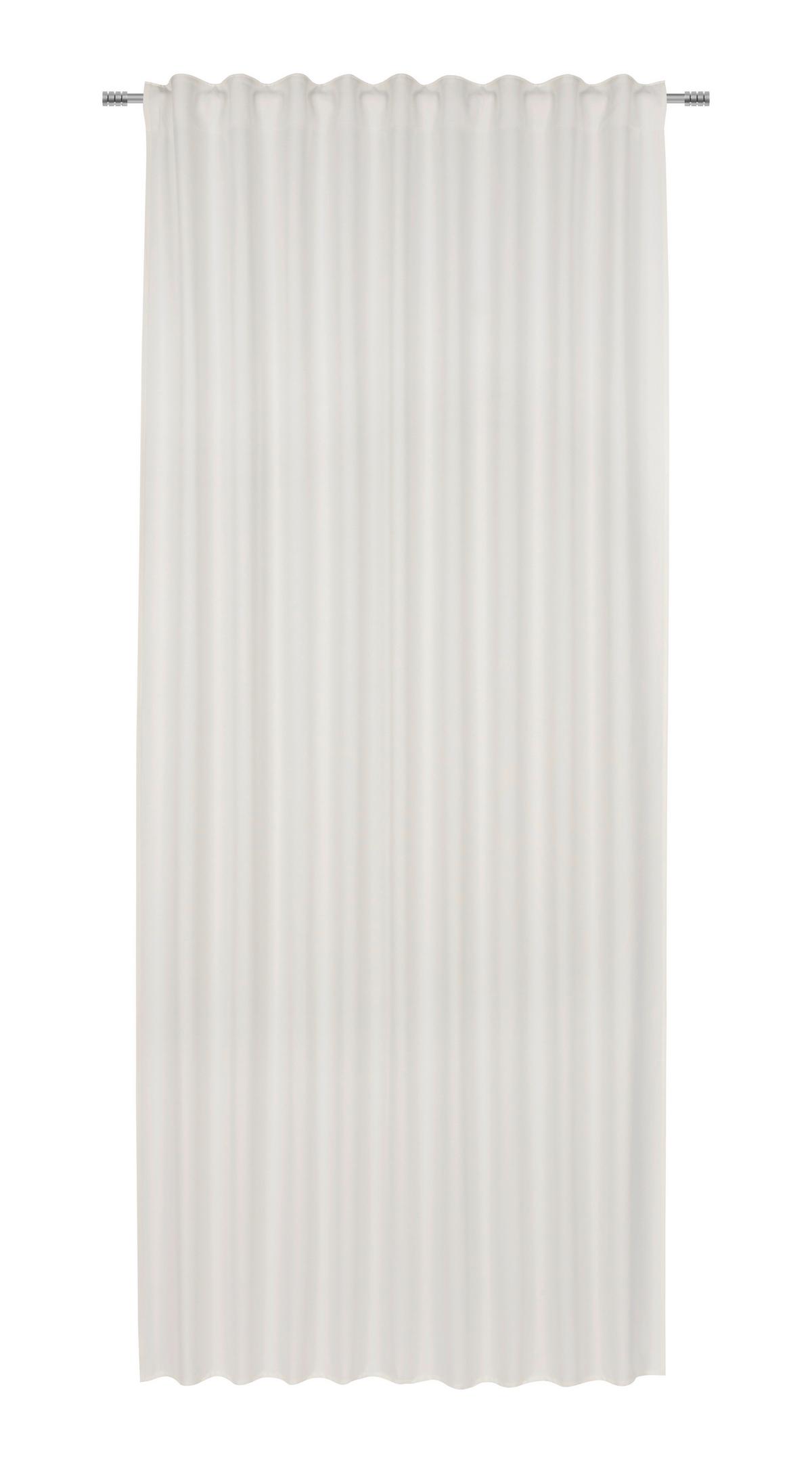 Fertigvorhang Ulrich in Weiß ca. 135/245cm - Weiß, Textil (135/245cm) - Modern Living