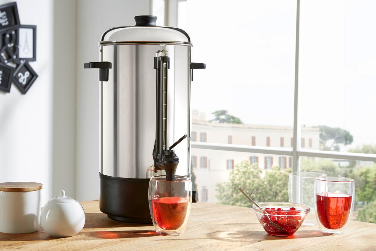 DOZOWNIK DO NAPOJÓW GORĄCYCH MIA - kolor stalowy/czarny, Basics, metal (33,5/58cm) - Novel