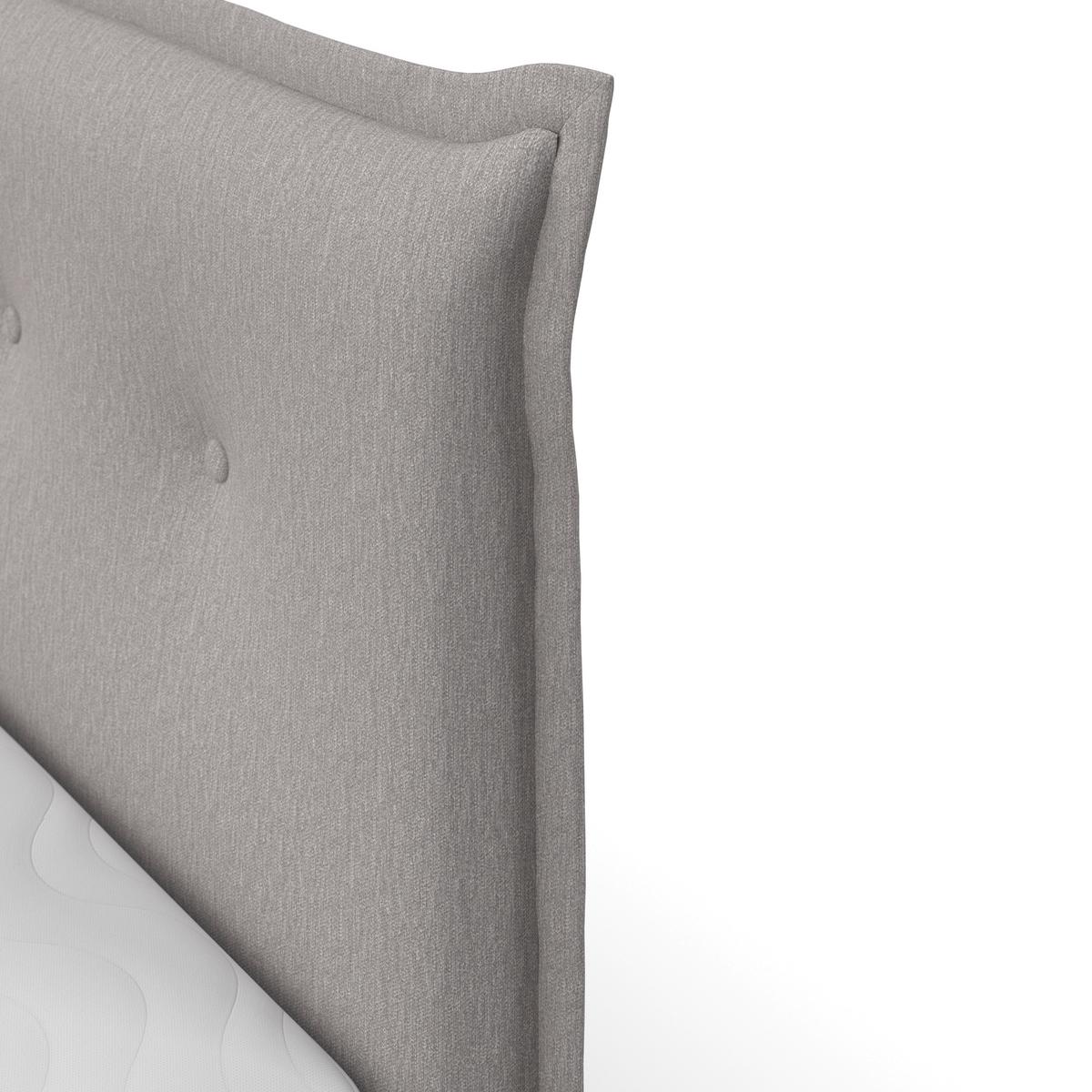 Boxbett Polo ca. 90x200 cm Grau mit Topper - Schwarz/Grau, MODERN, Holz/Kunststoff (90/200cm) - Bessagi Home