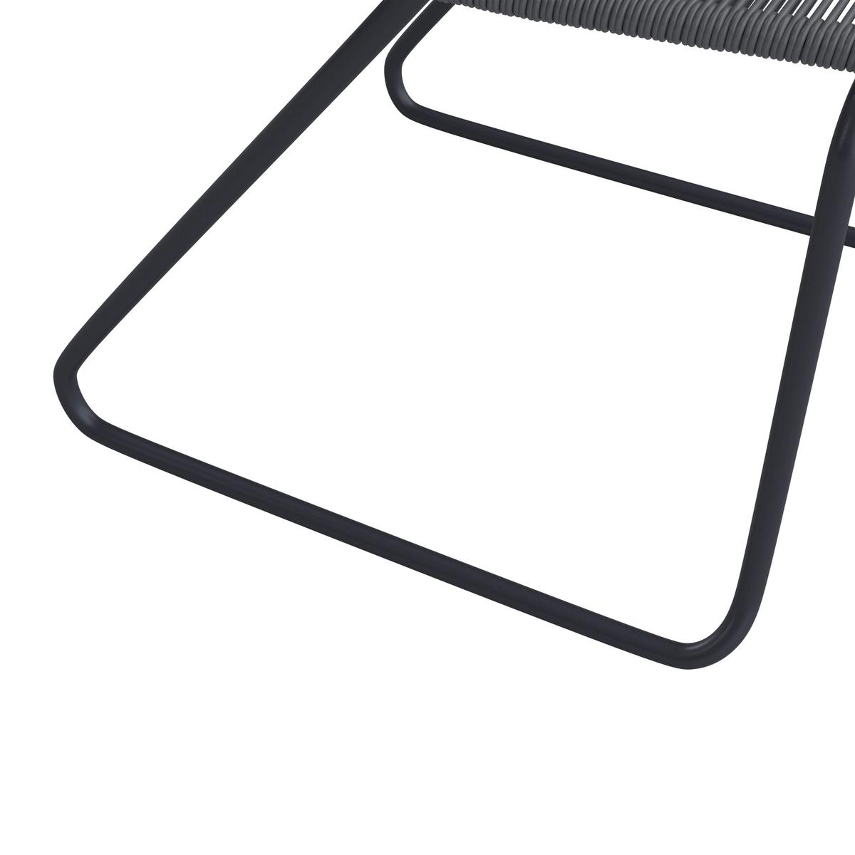 Kerti Étkezőgarnitúra Helen - fekete/tíkfa színű, Modern, műanyag/textil (330/198/88cm) - Bessagi Garden