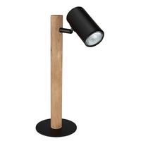 Svjetiljka Stolna 57913t - tamno smeđa/crna, Natur, metal/drvo (22/13/35cm) - Globo