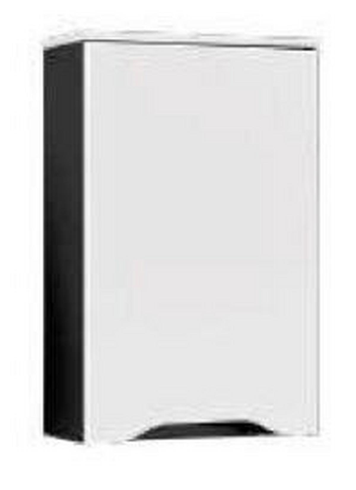 Oberschrank Wave II in Schwarz - Weiss/Schwarz, Modern, Holzwerkstoff (40/70/20cm) - Mömax