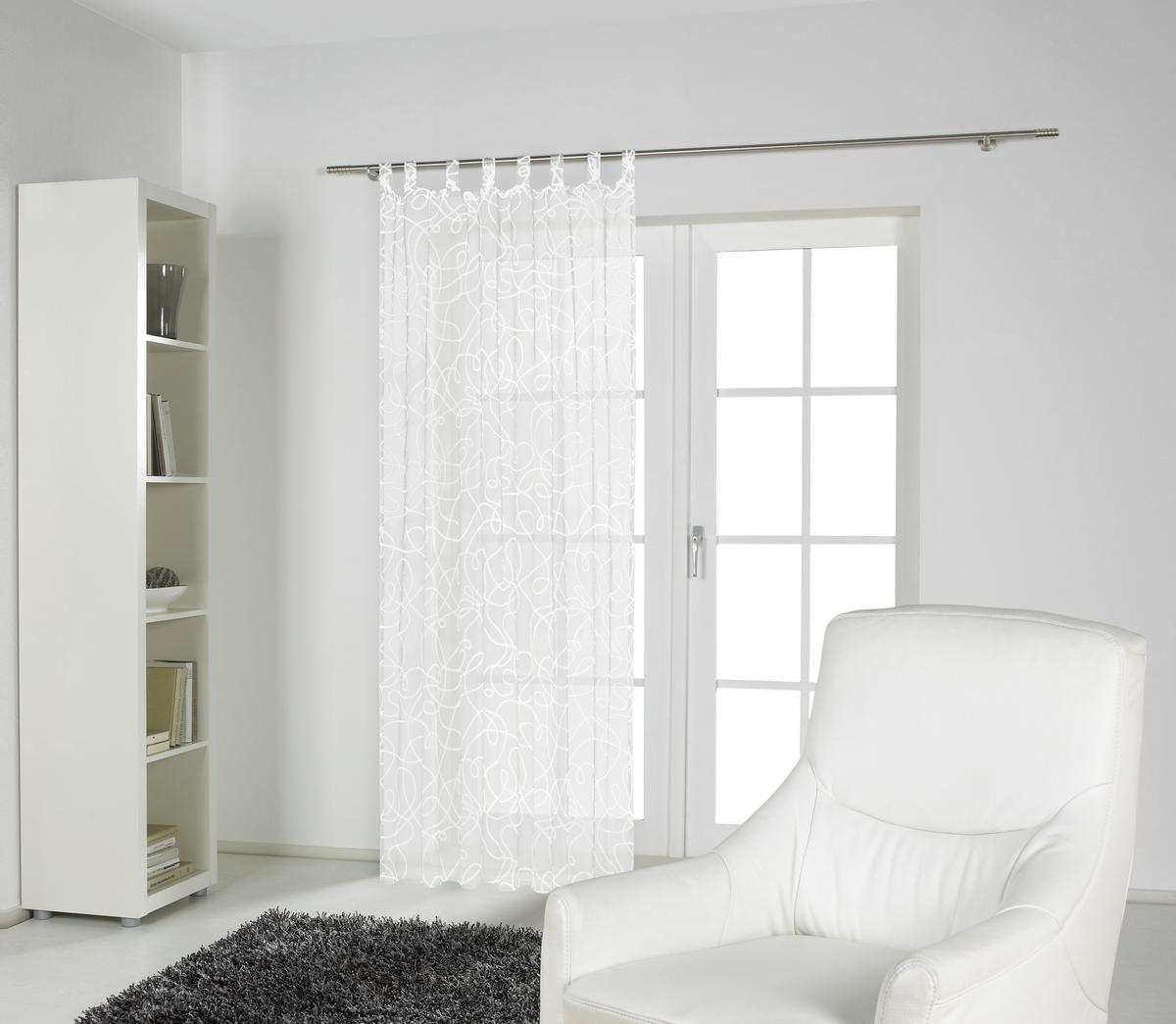 ZASŁONA NA SZELKACH PRO - biały, Konventionell, tkanina (140/245cm) - Boxxx