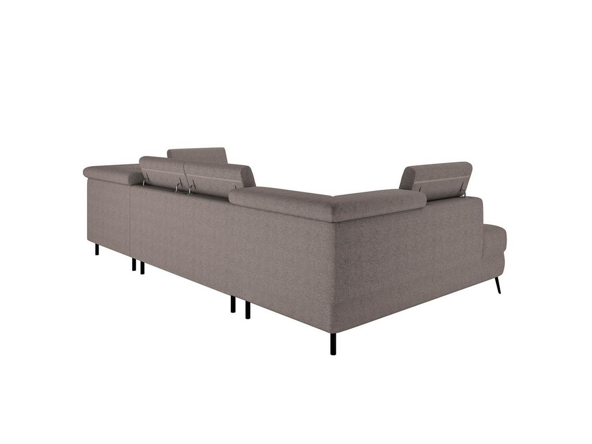 Sarokkanapé Ágyfunkcióval Look - taupe, Modern, textil/fa (195/82-100/343cm) - Mömax