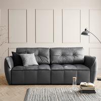 Canapea extensibilă BOMBEI - antracit/gri, Modern, lemn/textil (243/94/125cm) - Premium Living