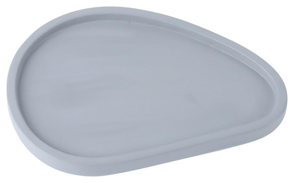 Dekoteller Elias in Grau - Grau, Modern, Stein (18/10cm) - Modern Living