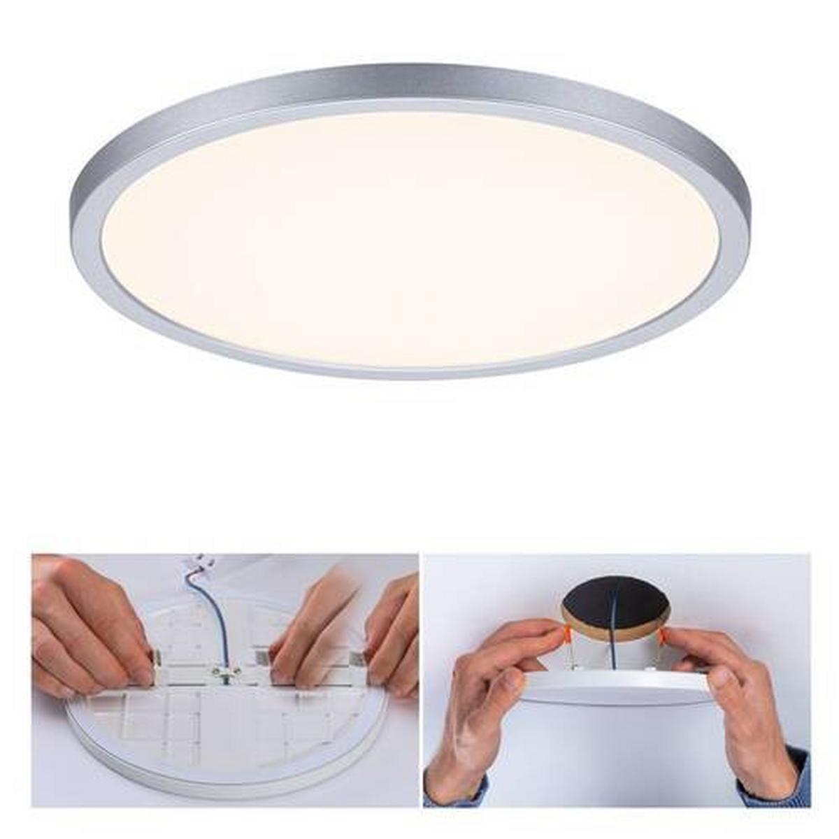 LED-Paneel Areo VariFit in Chromfarben max. 16 Watt - Chromfarben, Design, Kunststoff (23,0cm) - Paulmann