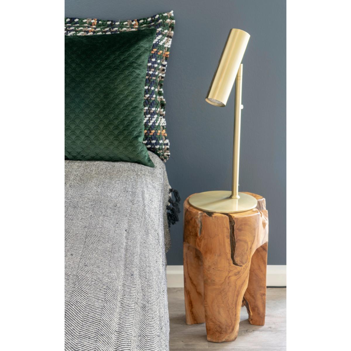 Beistelltisch Rose Echtholz ca. 26x26x40 cm - Teakfarben, Design, Holz (26/26/40cm) - MID.YOU