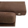 Wohnlandschaft Braun - Beige/Dunkelbraun, ROMANTIK / LANDHAUS, Textil (305/90/185cm) - ZANDIARA
