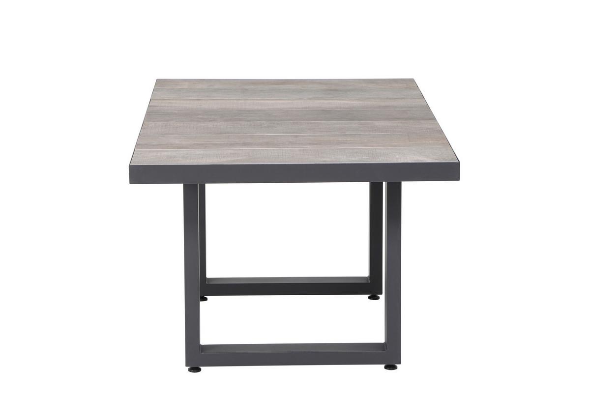 Loungegarnitur Corido 4-tlg. Grau - Grau, Basics, Keramik/Kunststoff (72/103/83cm) - Siena Garden