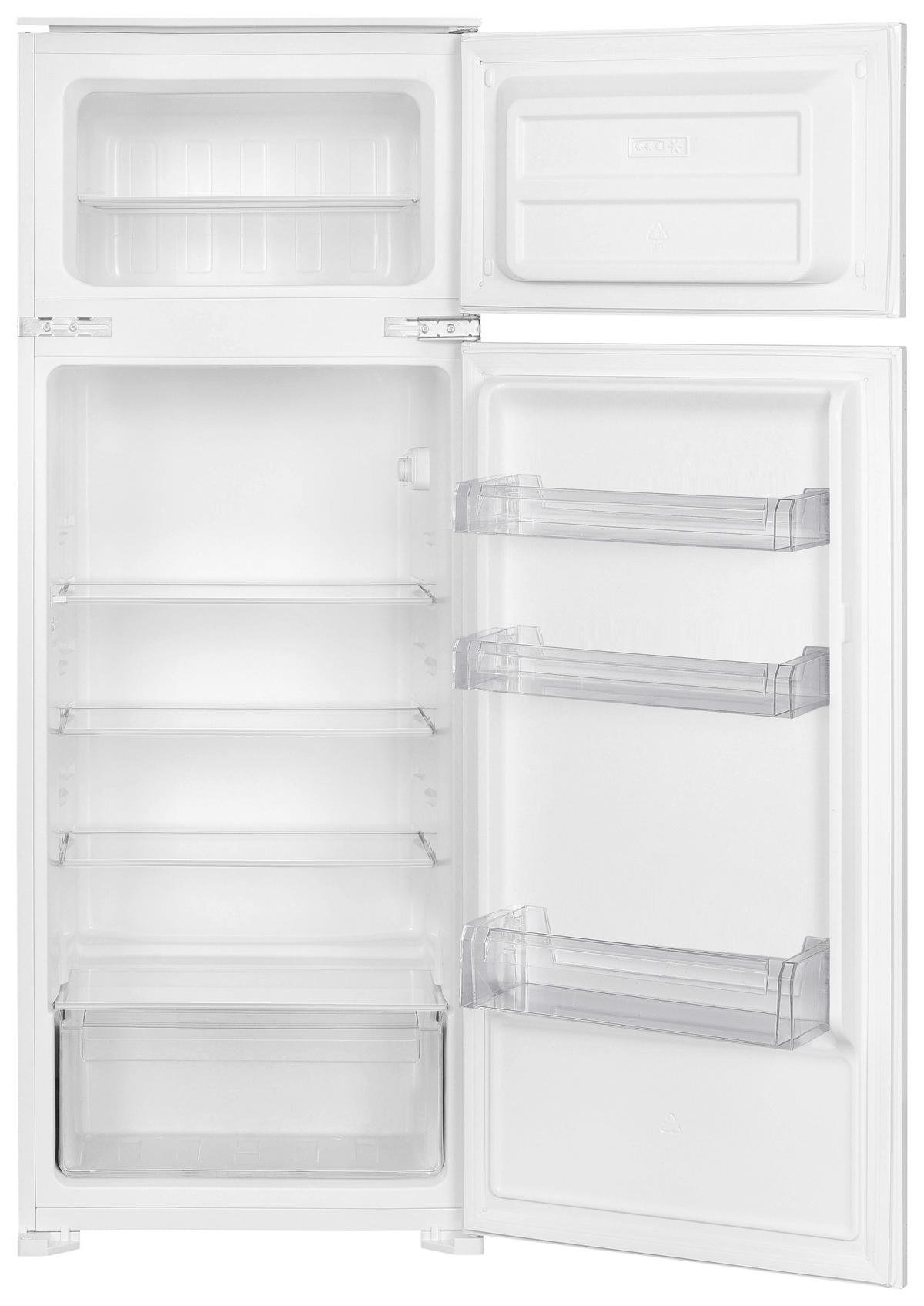 Kühl-Gefrier-Kombination GKE144-16 Weiß - Weiß, Trend, Glas/Kunststoff (54/145/54cm) - Respekta