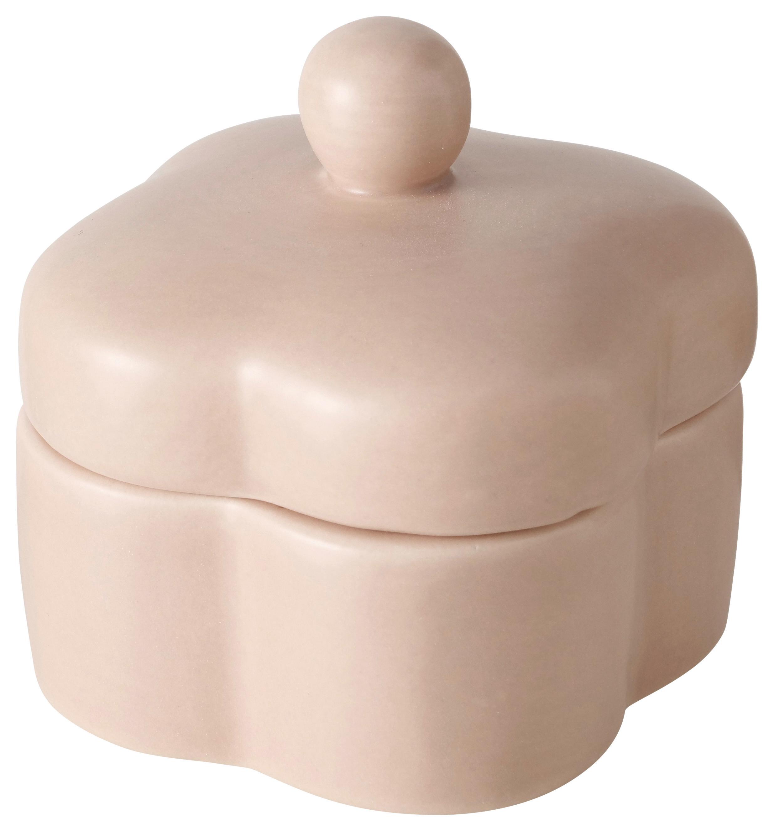 Dekor Doboz Splendy I - bézs, Modern, Üveg/kerámia (8/9/8cm) - Modern Living