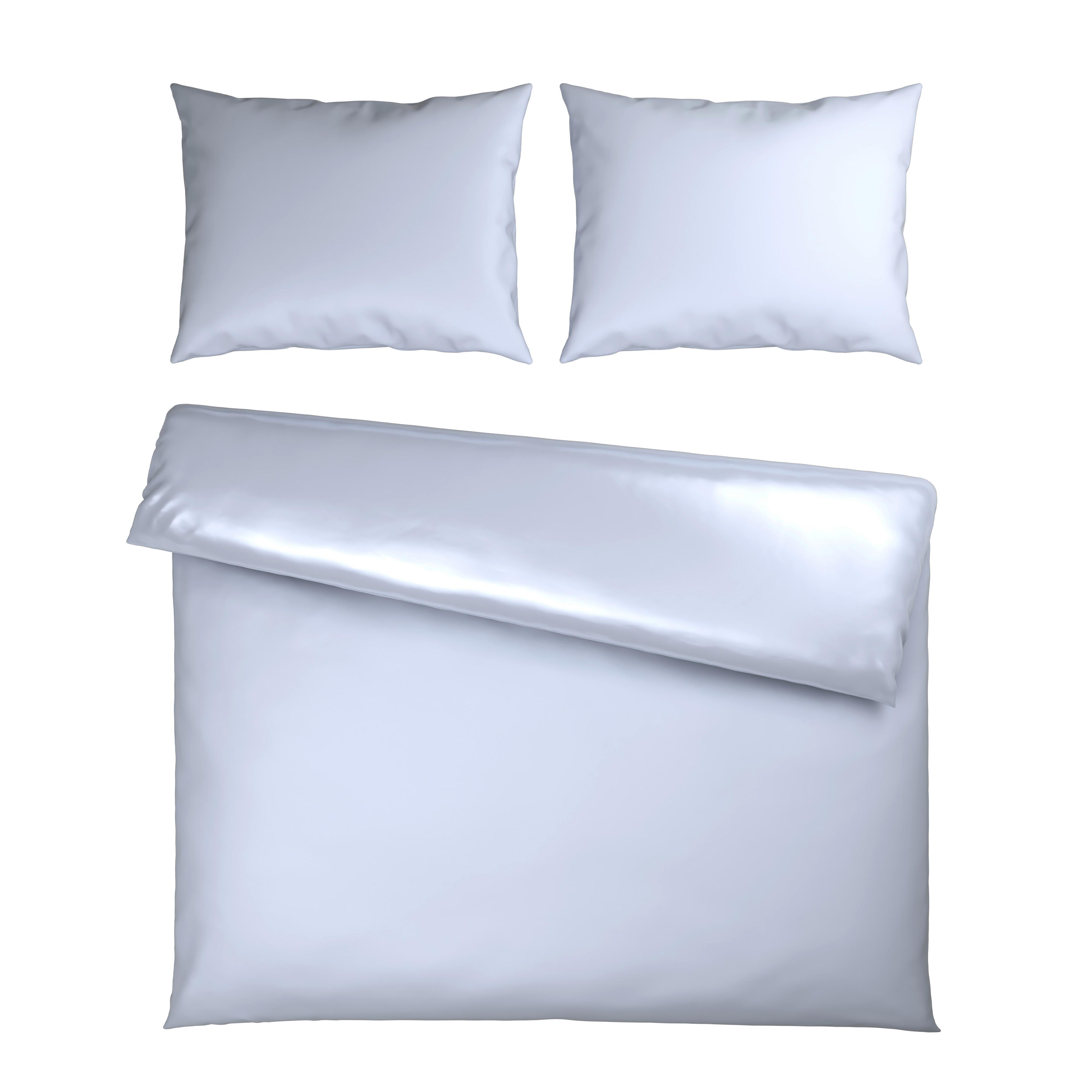 Bettwäsche Xenia Uni XXL Weiß ca. 200x220cm - Weiß, MODERN, Textil (200/220cm) - Premium Living