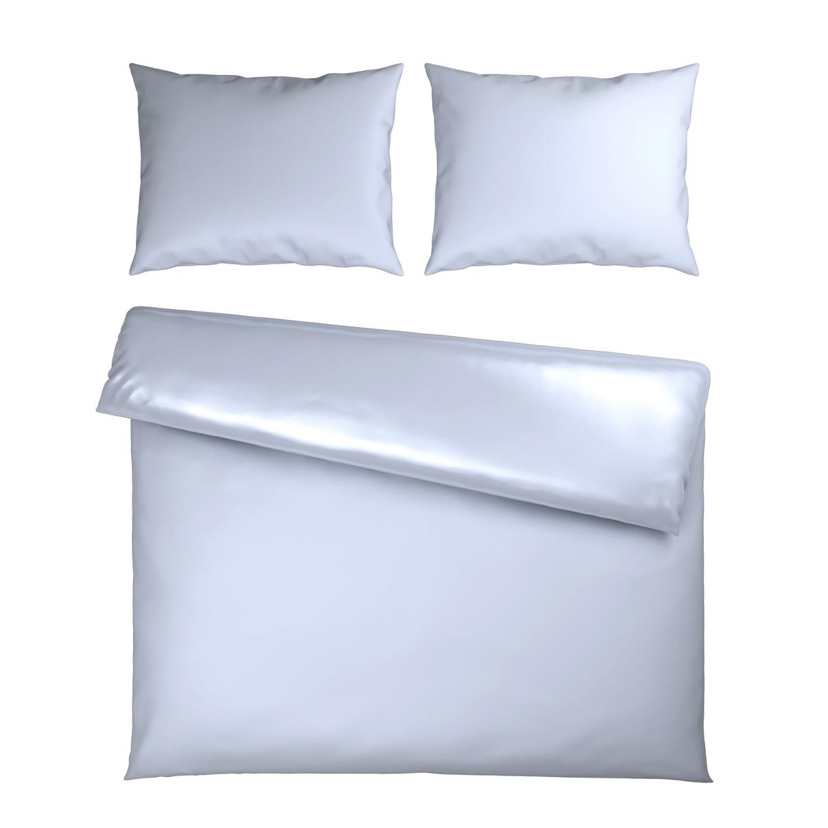 Bettwäsche Xenia Uni XXL Weiß ca. 200x220cm - Weiß, MODERN, Textil (200/220cm) - Premium Living