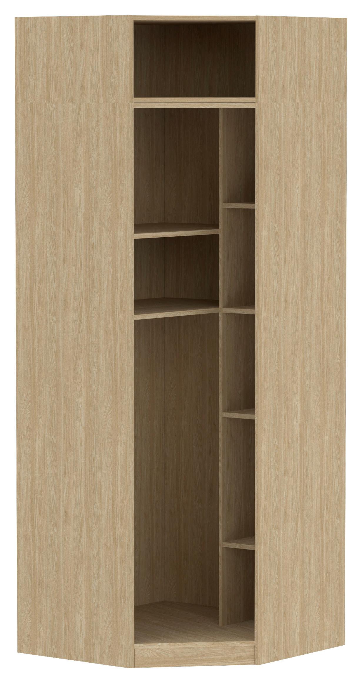 Corp pe colț Unit - culoare lemn stejar, Modern, material pe bază de lemn (91,1/242,2/91,1cm) - Ondega