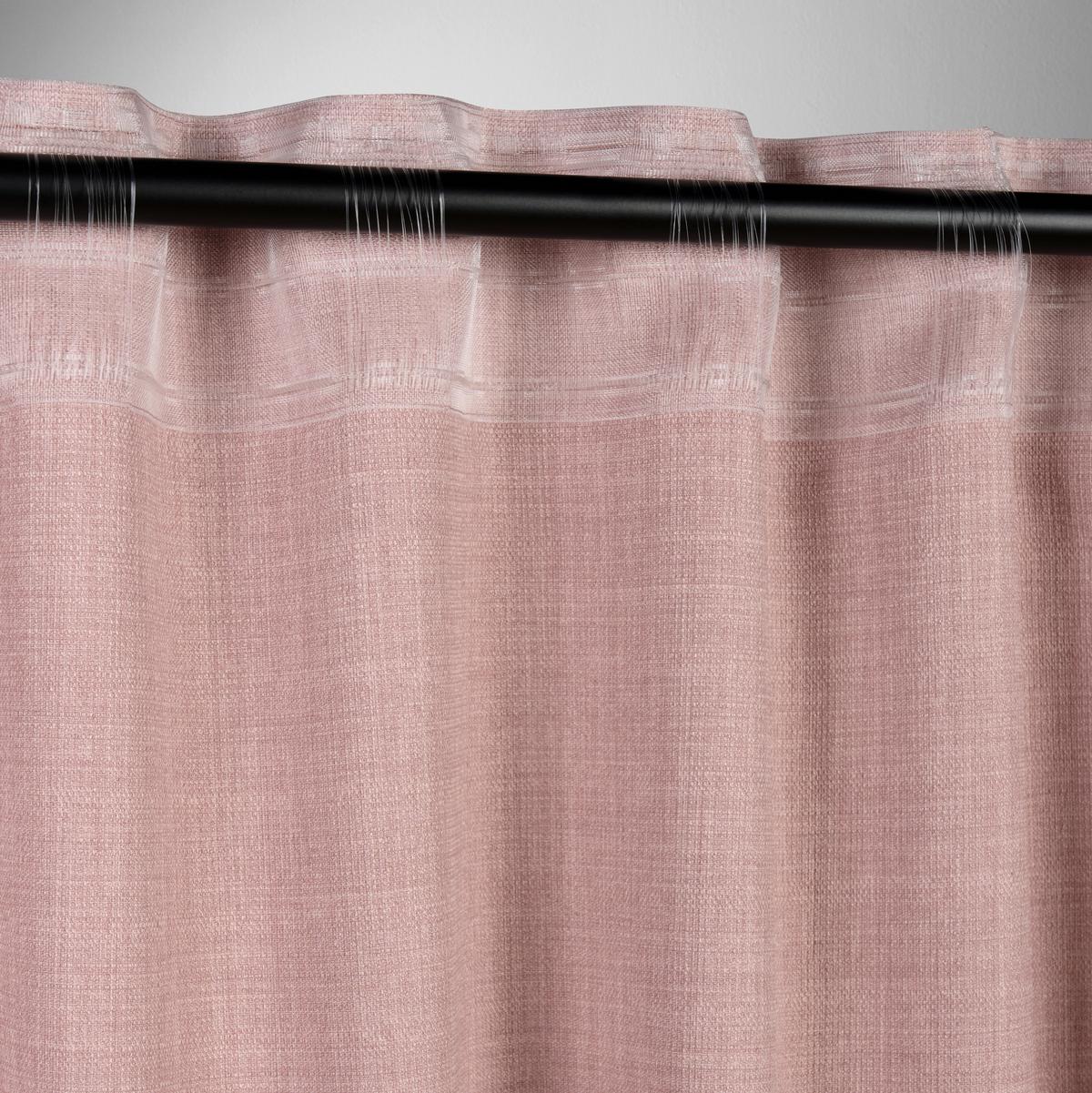 Fertigvorhang Leo Rosa ca. 135x300cm - Rosa, MODERN, Textil (135/300cm) - Premium Living