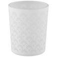 Teelichthalter Hope Weiß - Weiß, MODERN, Glas (6cm)