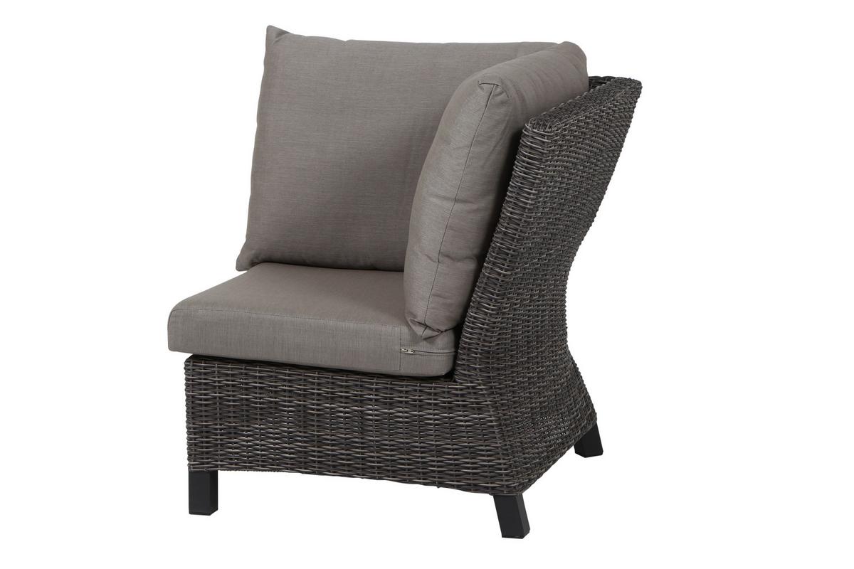 Loungegarnitur Corido Grau - Grau, Basics, Keramik/Kunststoff (302/88/219cm) - Siena Garden