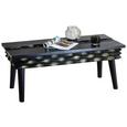 Couchtisch Schwarz - Schwarz, MODERN, Holz/Metall (110/45/60cm)