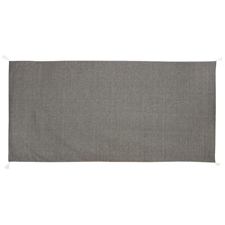 Strandmatte Dobby Schwarz ca. 90x190cm - Schwarz, Textil (90/190cm)