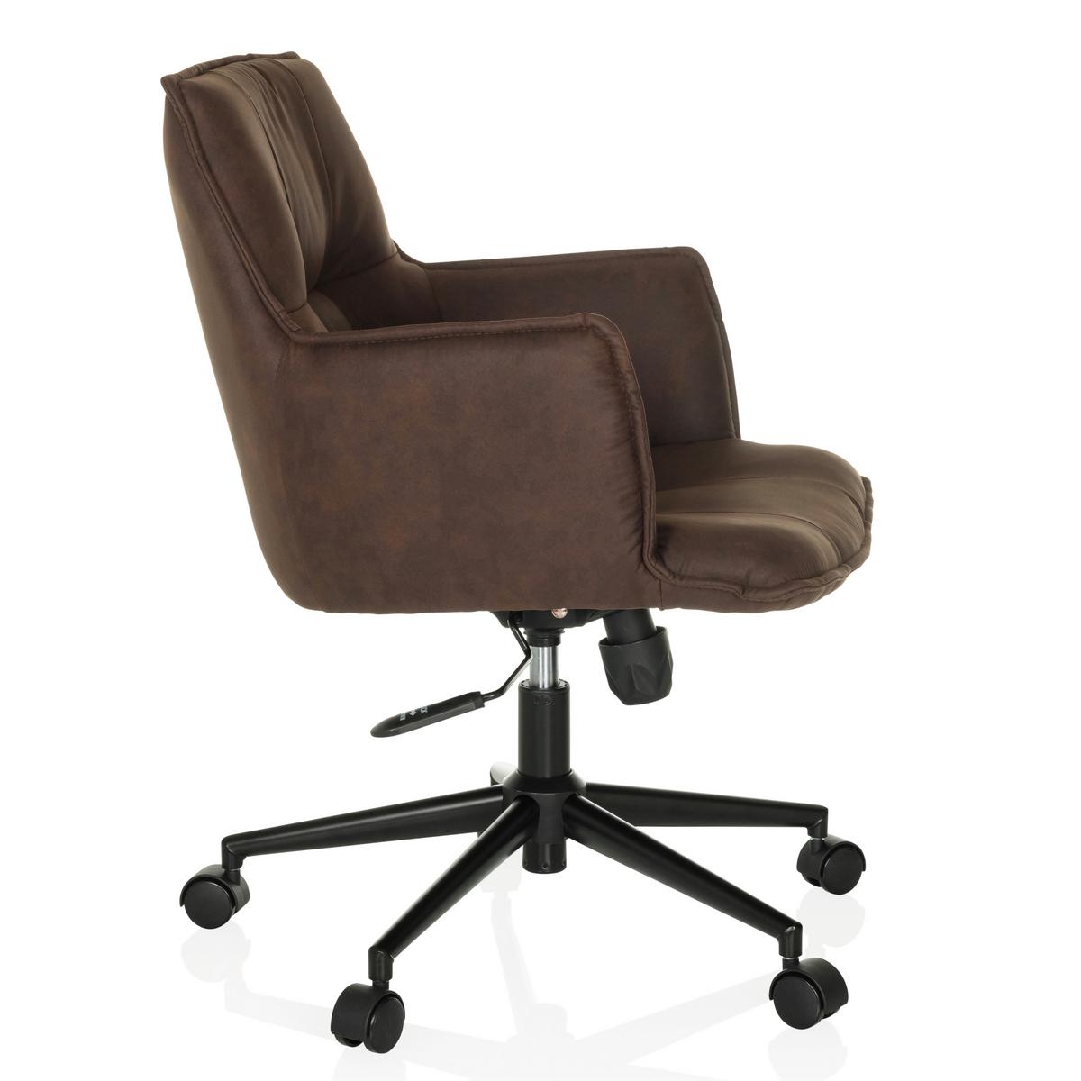 Drehstuhl Solao Life Dunkelbraun - Dunkelbraun/Schwarz, MODERN, Kunststoff/Textil (54/85/70cm) - MID.YOU