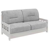 Schlafsofa Camino Holzkorpus Grau/Weiß - Weiß/Grau, LIFESTYLE, Holz/Textil (154/88/90cm) - Livetastic