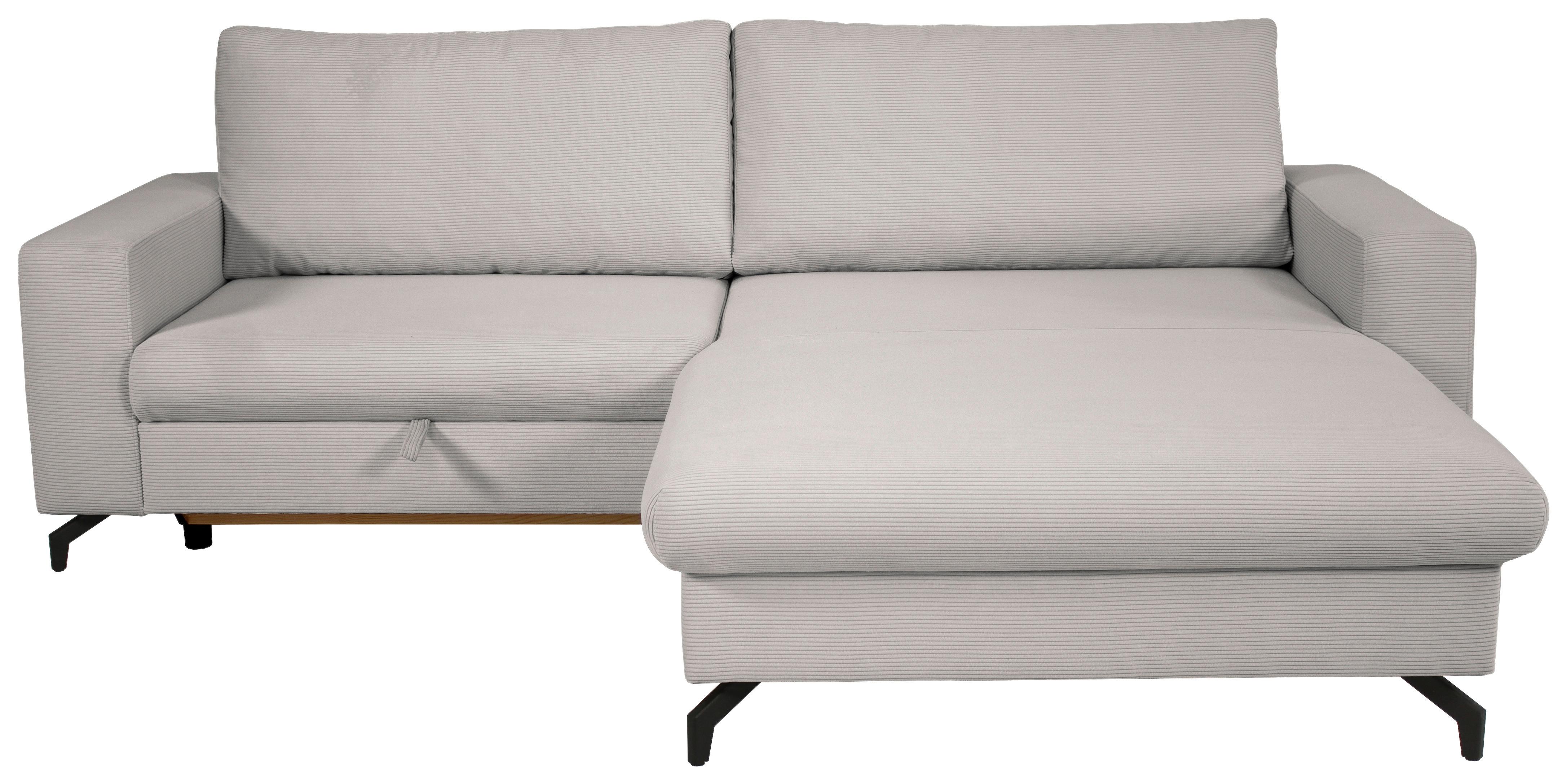 Kutna Garnitura Clara - srebrne boje, Moderno, tekstil (240/177cm)