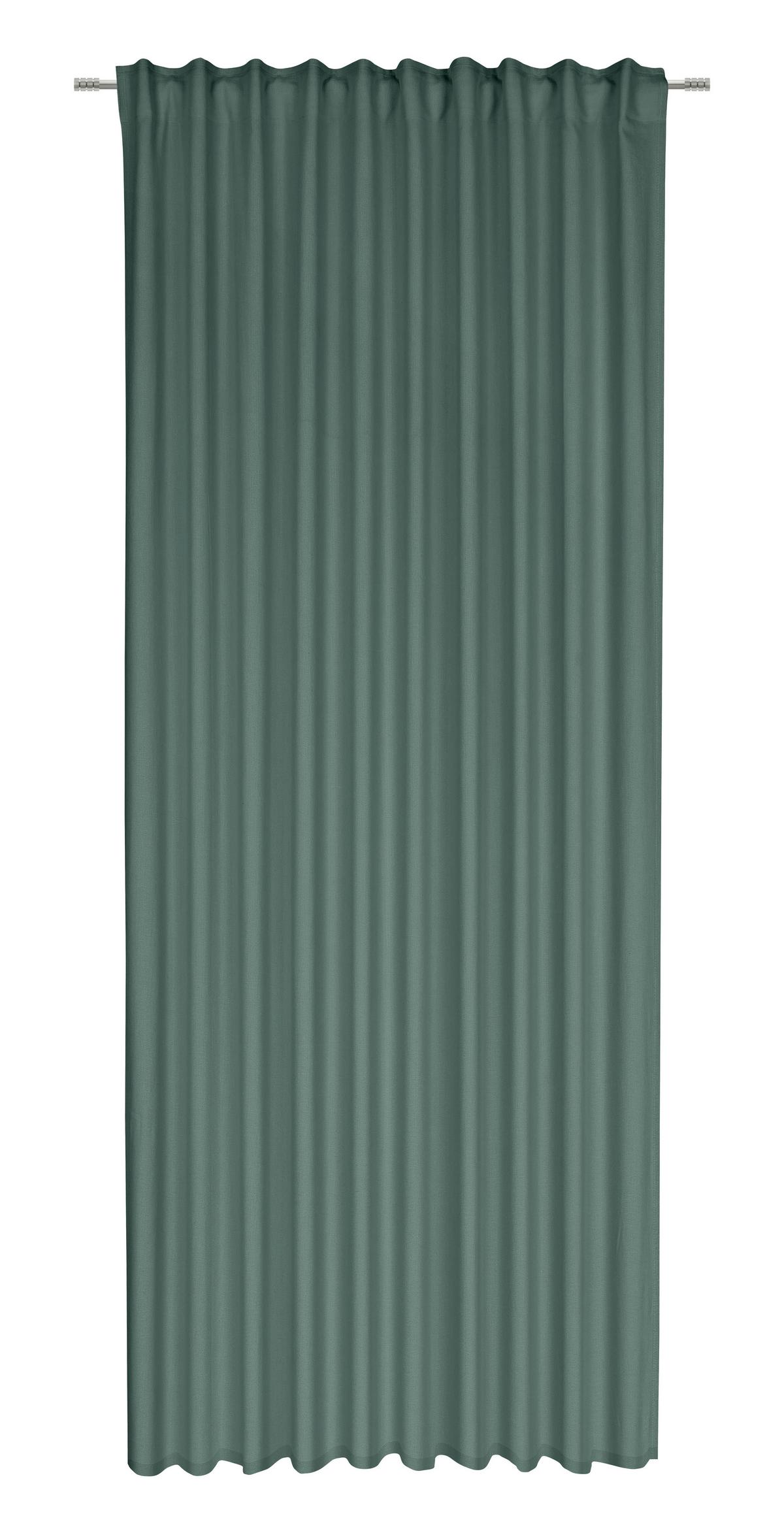 Fertigvorhang Sila in Grün ca. 140x255cm - Grün, Modern, Textil (140/255cm) - Modern Living