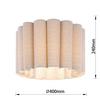 TAKLAMPA SEJLA - beige, Modern, metall/textil (40/40/30cm) - Mömax