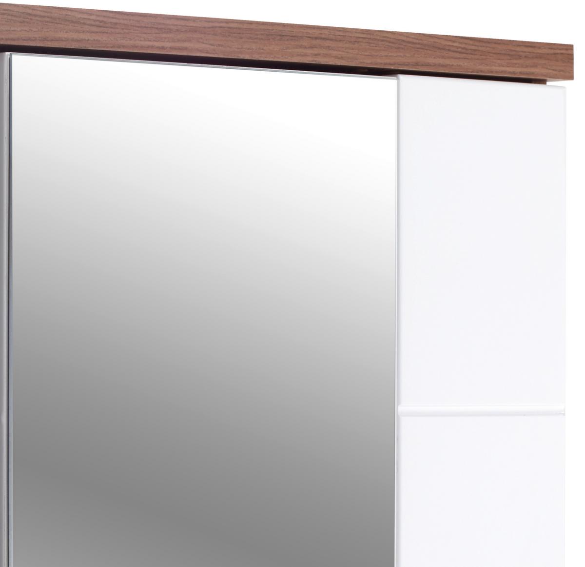 Dulap cu oglindă Bari - alb, Konventionell (70/70/25cm)