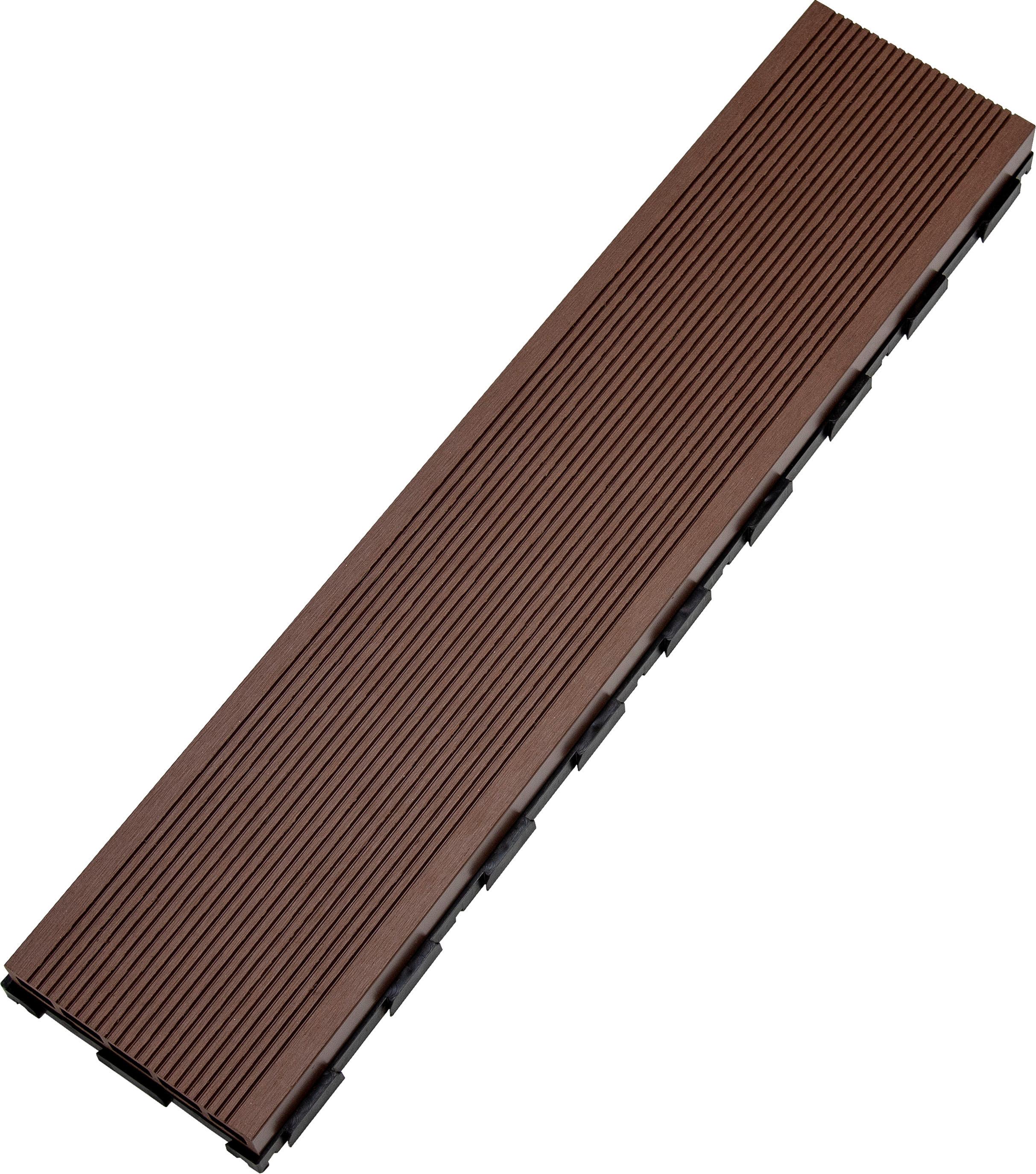 DESKA TARASOWA RT-004 BROWN - brązowy, Basics, tworzywo sztuczne (59,2/13,4/3,3cm) - Ambia Garden