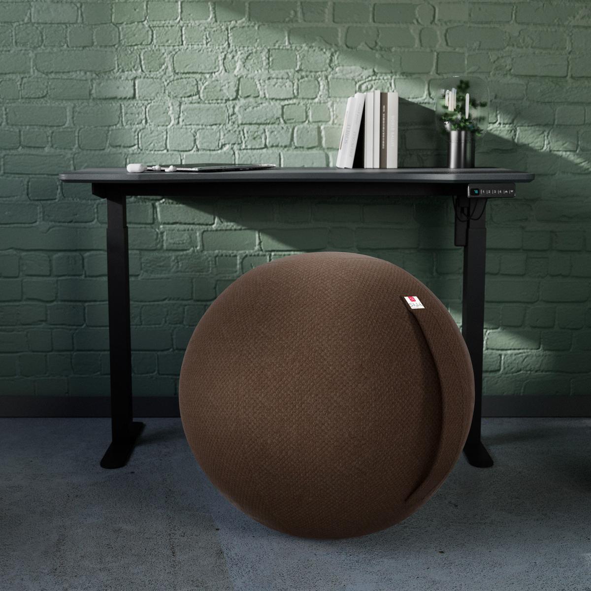 PIŁKA DO SIEDZENIA SCOOBY - brązowy, Design, tkanina (60/60/60cm) - Stylife