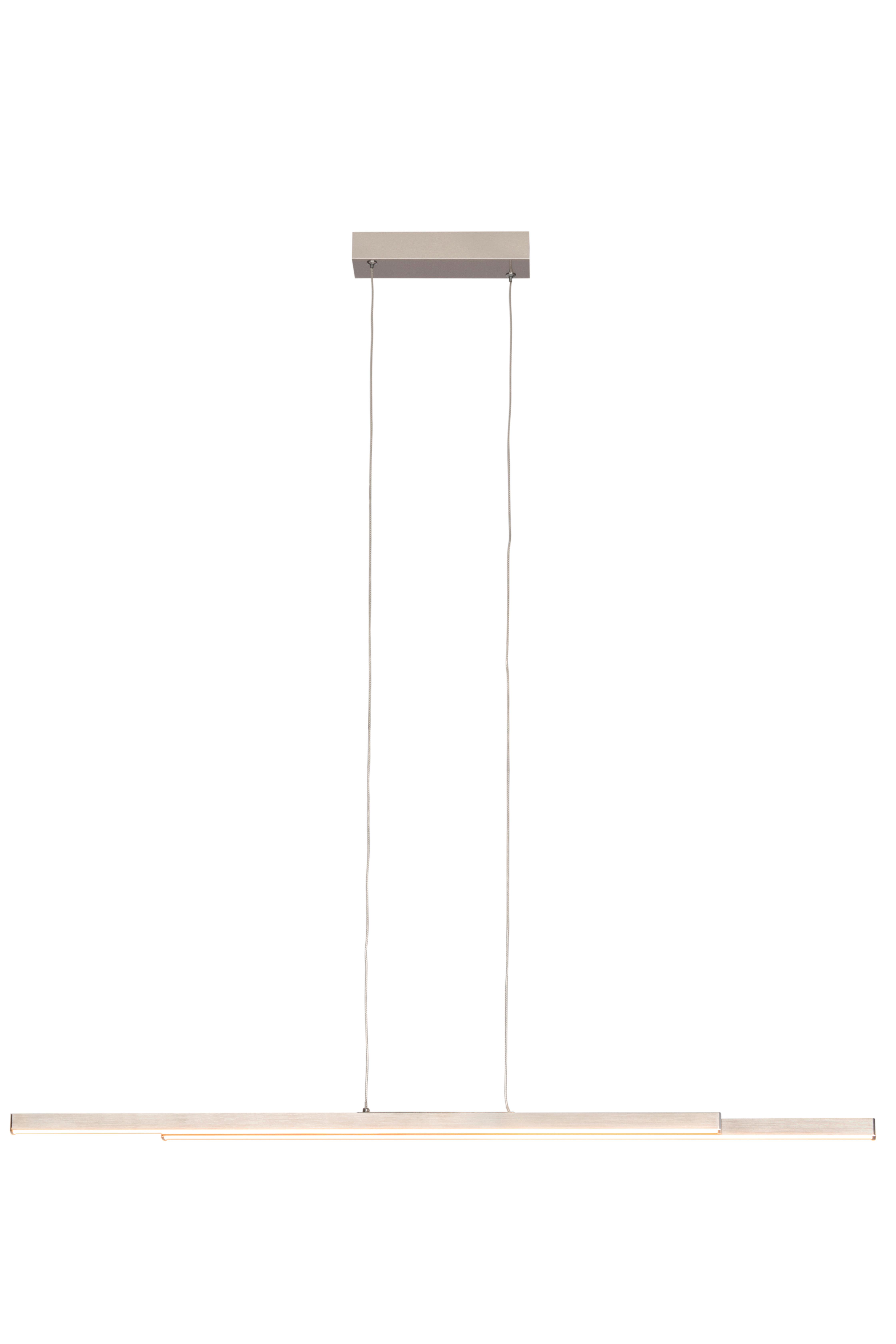 LAMPA WISZĄCA LED FINE *SBB* - kolor niklowy, Basics, tworzywo sztuczne/metal (110/6/120cm) - Boxxx
