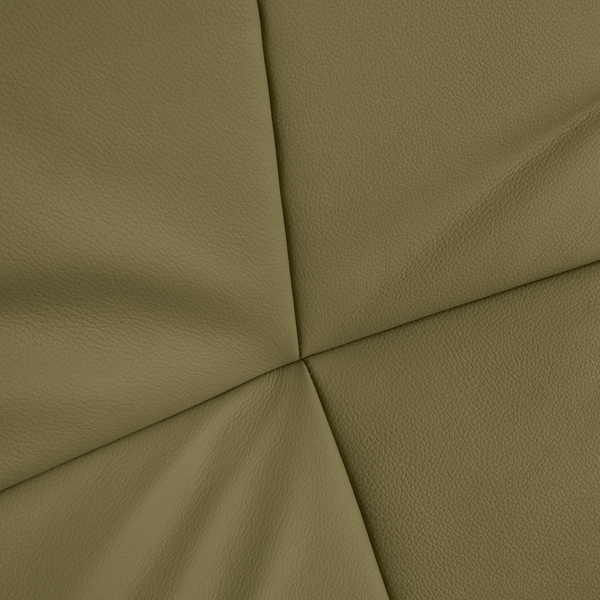 Relaxsessel Sitting 2 Olivgrün - Chromfarben/Olivgrün, MODERN, Leder (70/111/80cm) - Premium Living