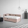 Bett Remi Pink ca. 90x200cm - Chromfarben/Pink, KONVENTIONELL, Holz/Kunststoff (90/200cm) - Mömax
