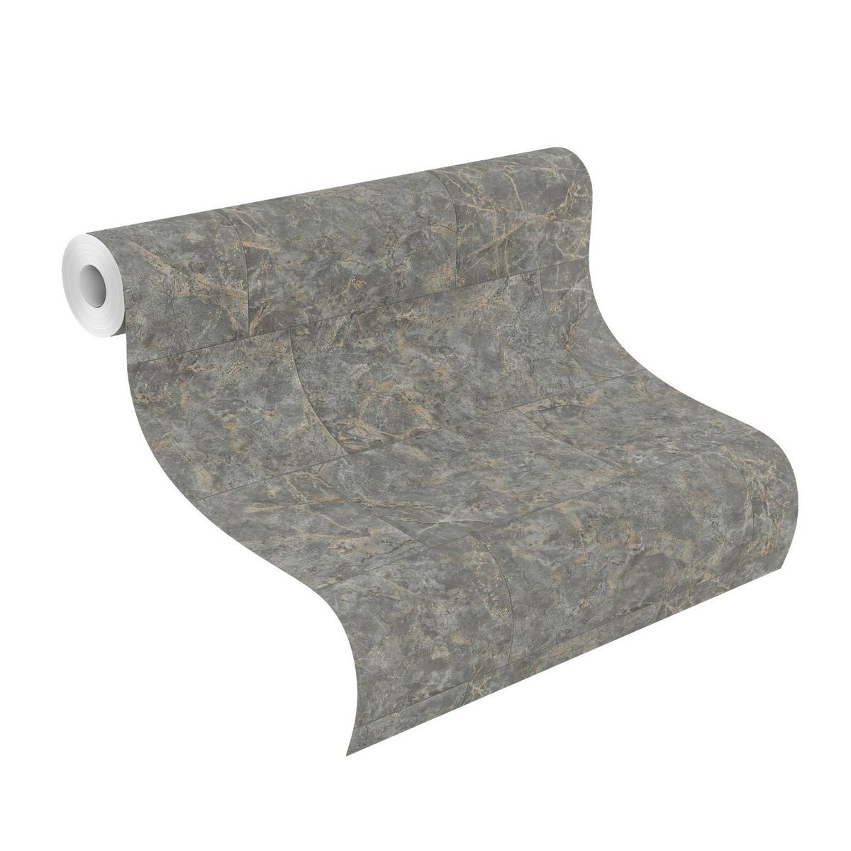 Tapete Luxora Grau - Grau, Natur, Textil (600/53cm) - Tesa
