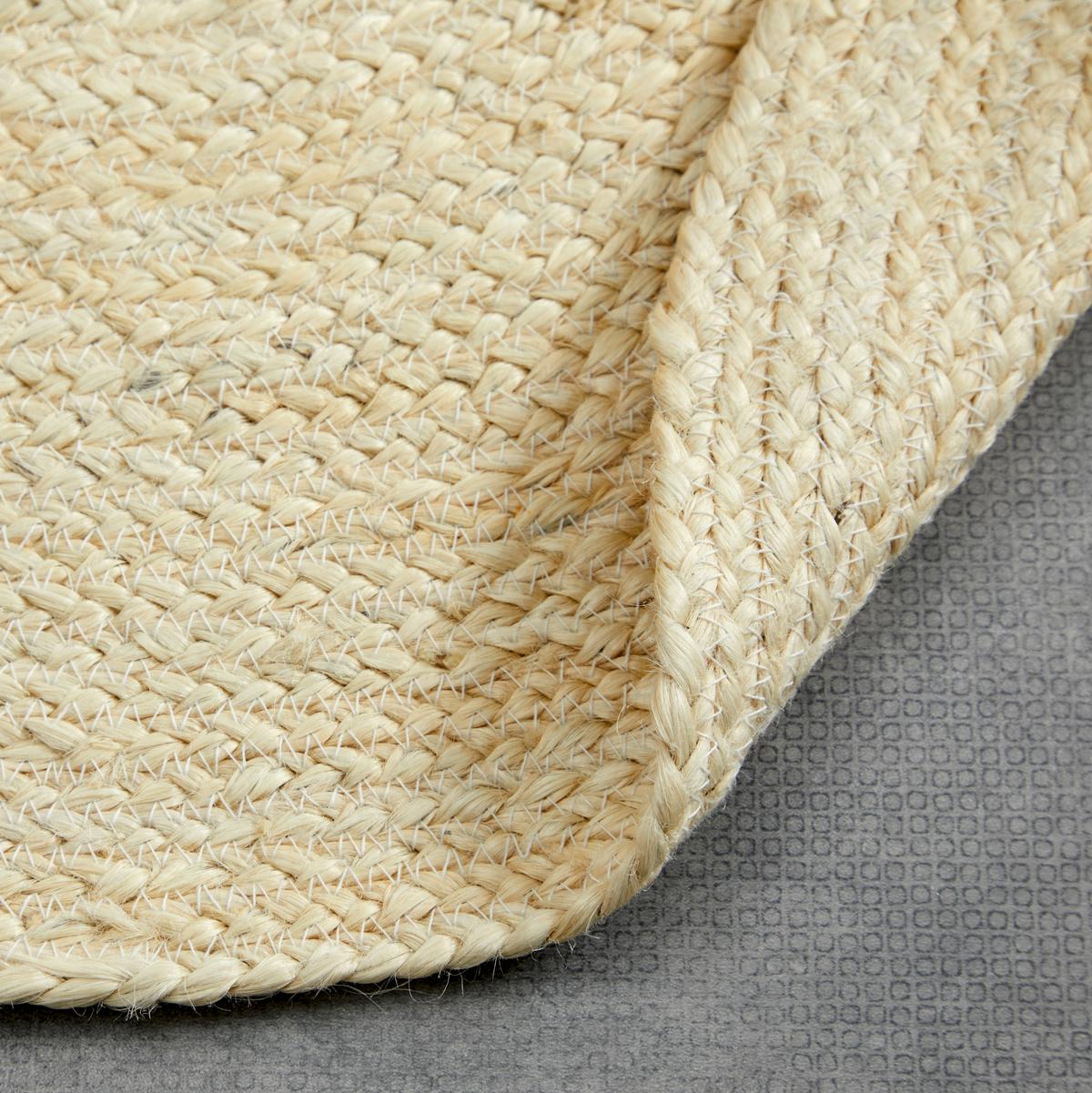 Flachwebeteppich Mandi in Naturfarben Ø ca. 110cm - Naturfarben, MODERN, Textil (110cm) - Modern Living