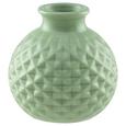 Vase Jarla in verschiedenen Farben - Petrol/Weiß, Stein (11/11cm) Vase Jarla in verschiedenen Farben - Petrol/Weiß, Stein (11/11cm)