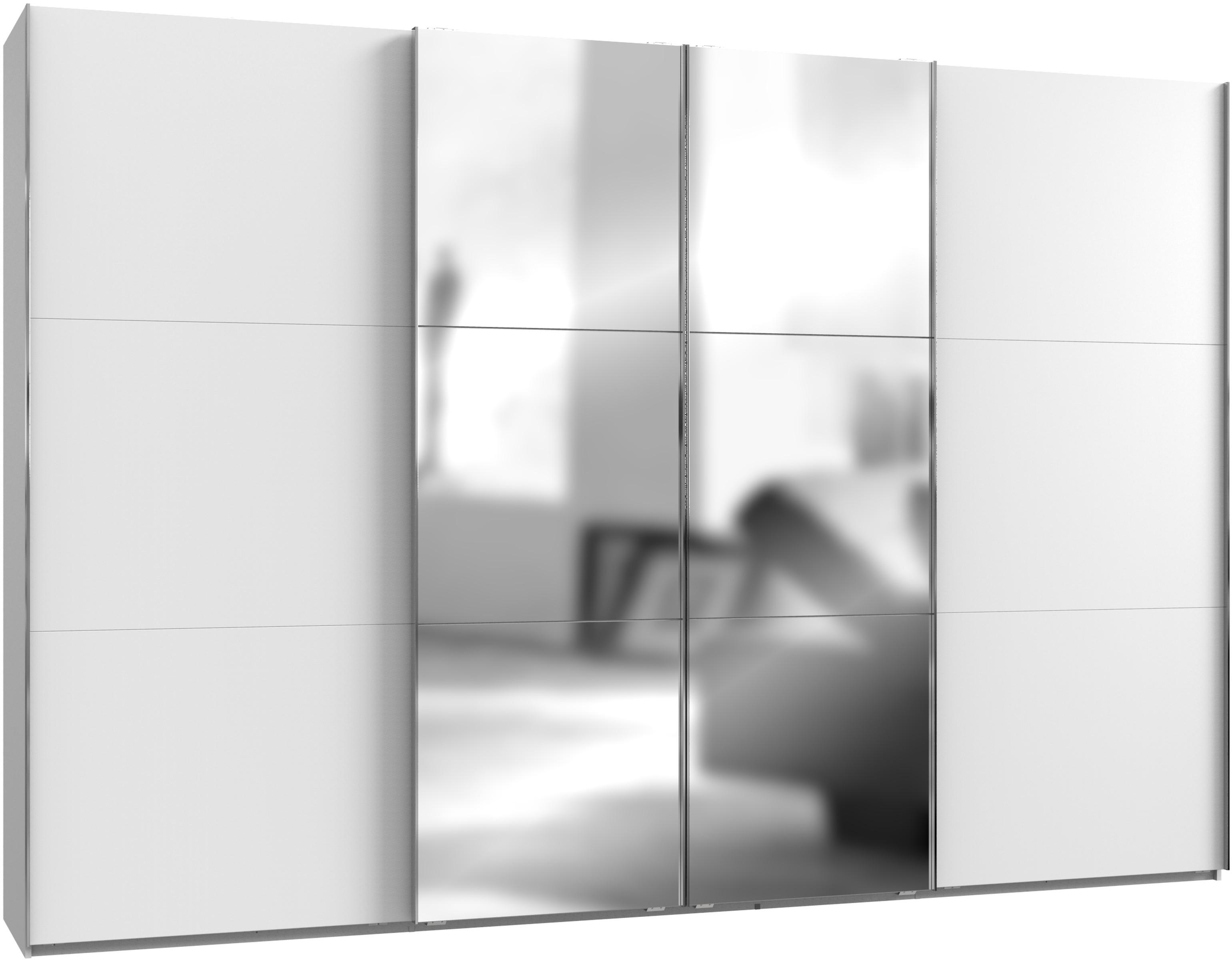 Ormar S Kliznim Vratima Level 36 A - bijela/boje kroma, Moderno, drvni materijal/metal (350/236/65cm) - Modern Living