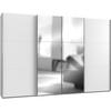Ormar S Kliznim Vratima Level 36 A - bijela/boje kroma, Moderno, drvni materijal/metal (350/236/65cm) - Modern Living