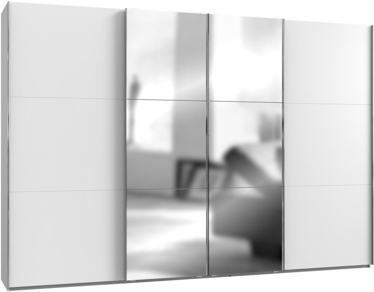 Ormar S Kliznim Vratima Level 36 A - bijela/boje kroma, Moderno, drvni materijal/metal (350/236/65cm) - Modern Living