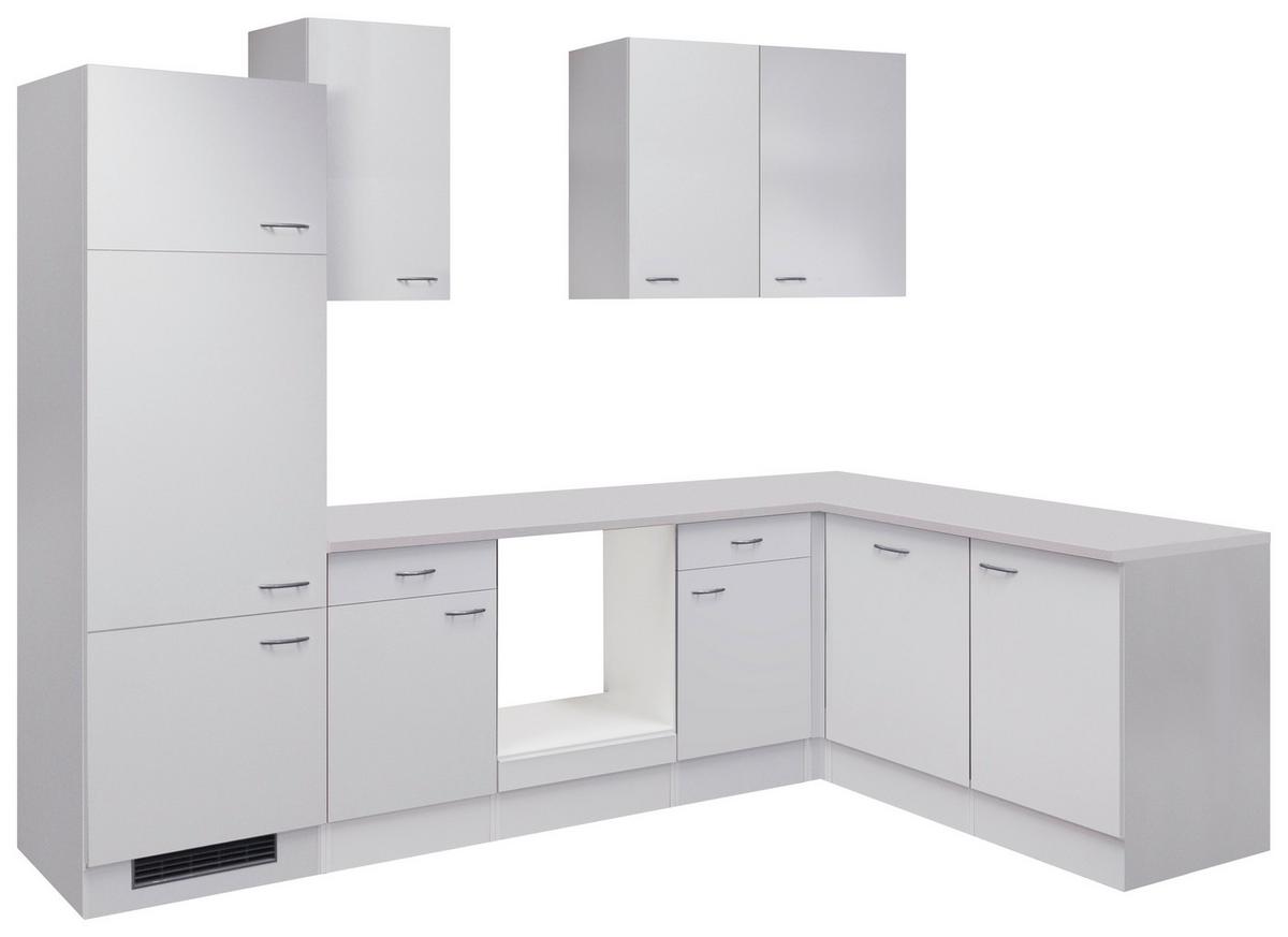 Kuhinjski Blok Brez Aparatov Wito, Bela - barve nerjavečega jekla/bela, Konvencionalno, umetna masa/leseni material (280/170cm) - FlexWell