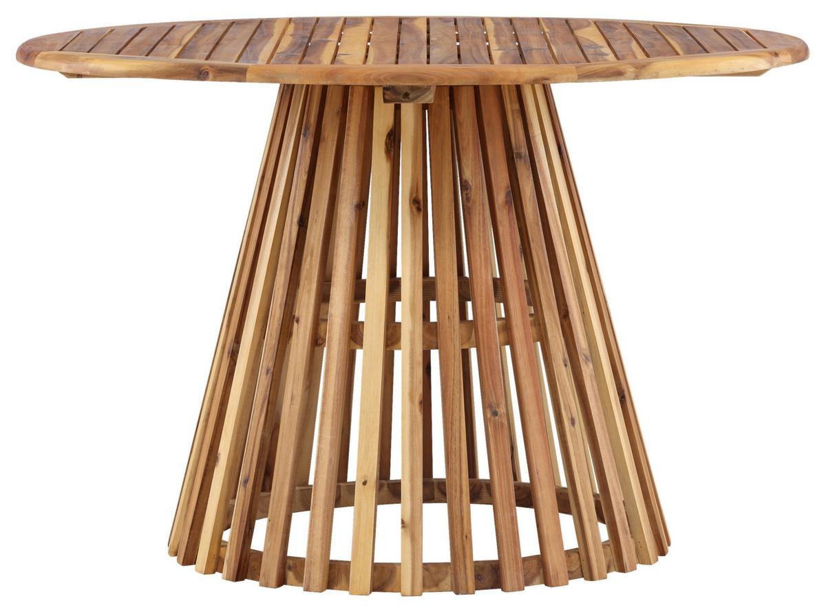 Gartentisch Lumpur ca. 120x120x75 cm Akazie - Akaziefarben, KONVENTIONELL, Holz (120/120/75cm) - Gardenson