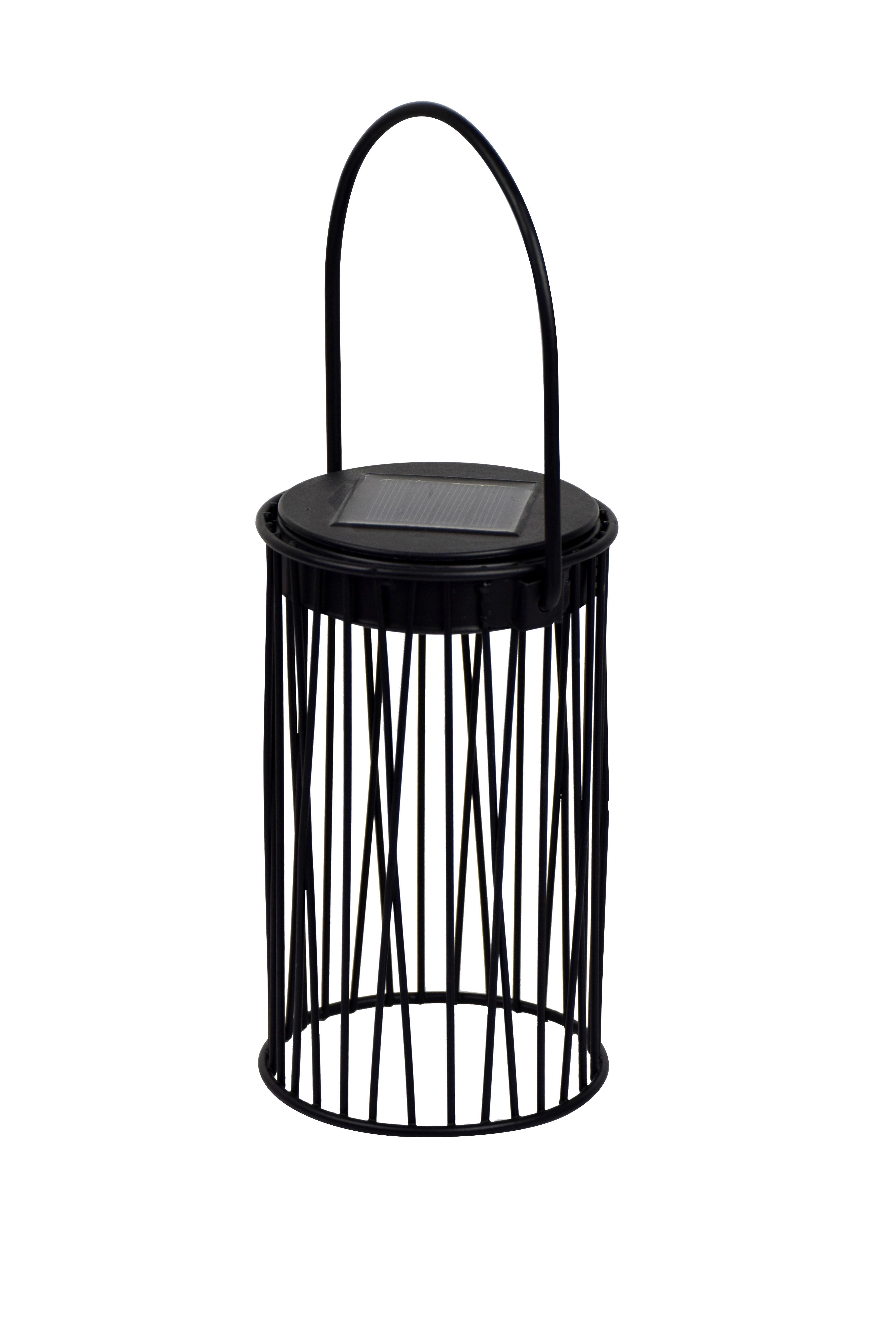 Szolárlámpa Levi - fekete, Modern, műanyag/fém (10/15,8-27cm) - Modern Living